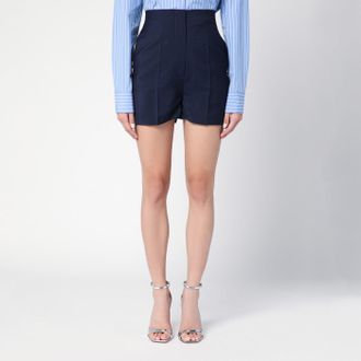 Sportmax Blue wool-blend shorts