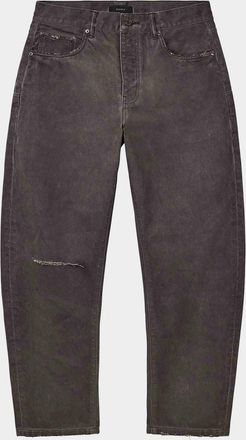 Purple Overdye Destroyed Straight Jeans