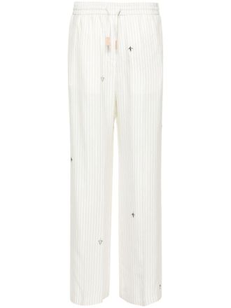 Loewe Pantaloni gessati Loewe (VIP) x Suna Fujita - Bianco