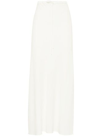 Brunello Cucinelli Maxi-rok met uitgesneden details - Wit