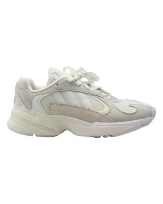 adidas Originals Adidas Originals Yung 1 Sneakers in White Suede