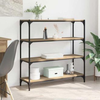 vidaXL vidaXL Armadio per Libri Rovere artigianale 100 x 33 x 100 cm