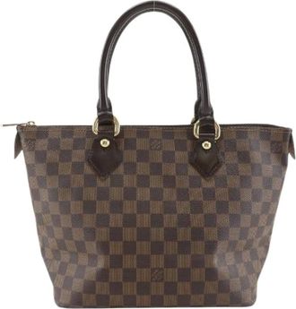 Louis Vuitton Pre-owned Handbags, female, Brown, Size: ONE SIZE Pre-owned Saleya PM Damier Handbag