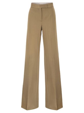 Max Mara Mxmoliato Pure Cotton Wide Leg Trousers
