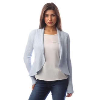 Emporio Armani Womens Cardigan in Blue Viscose - Size X-Small