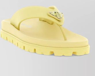 Prada soft project thong sandals open toe design