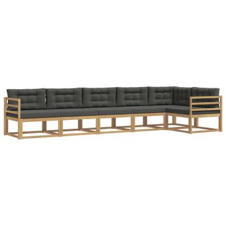 vidaXL Conjunto De Sof&aacute;s De Exterior 4 Pcs Blanco Y Antracita Vidaxl