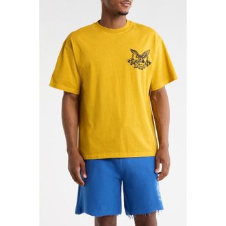 Honor The Gift Motor Oil Graphic T-Shirt in Yellow at Nordstrom Rack, Size Xxx-Large