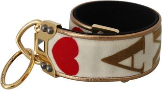 Dolce & Gabbana Dolce & Gabbana Amore Logo-Jacquard Shoulder Strap Gold