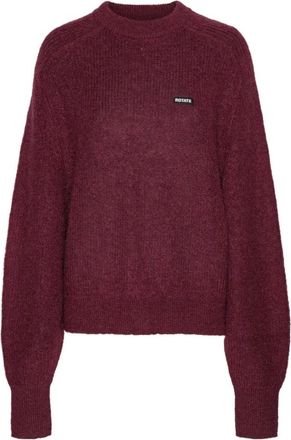 Rotate Rotate Birger Christensen, Truien & Vesten, Dames, Rood, S, Wol, Bordeaux Ballonmouw Gebreide Trui