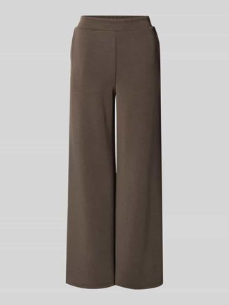 MY ESSENTIAL WARDROBE Wide Leg Sweatpants mit elastischem Bund Modell Helle in Taupe, Gr&ouml;&szlig;e XL