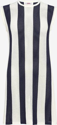 Eres Gestreiftes Lochstrick-Minikleid Pirate