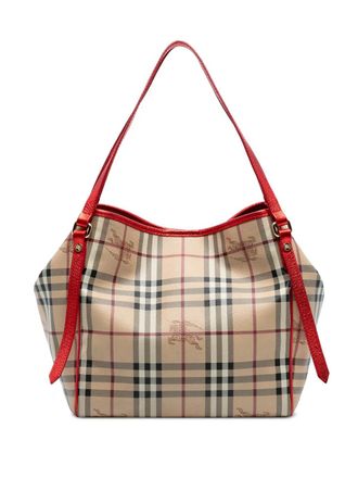 Burberry 2000-2017 Small Haymarket Check Coated Canvas Canterbury tote bag - Brown