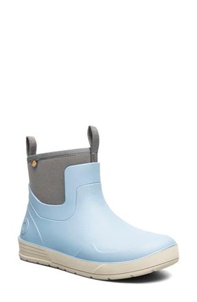 Bogs Rockaway Seamless Waterproof Chelsea Rain Boot in Sky Blue Multi at Nordstrom, Size 11