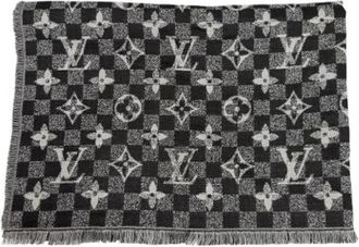Louis Vuitton Pre-owned Stole - Heren - Vintage Accessoires - Zwart - ONE Size - Wol - Vintage