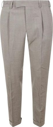 Pantaloni Torino Witte op maat gemaakte broek voor heldere looks - Heren - Nette broeken - Grijs - 2XL - Wol - Broeken