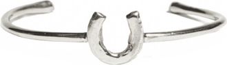 Odette New York Horseshoe Cuff Bracelet In Sterling Silver