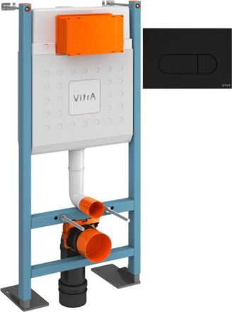 Vitra Estructura Autoportante Vitra V-fix Core + Placa Root Round Negro Mate