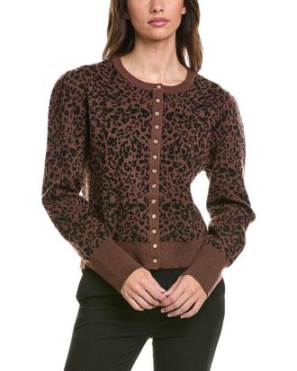 Generation Love Tulum Jacquard Wool-Blend Cardigan