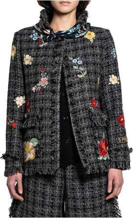 5 Progress 17094 Tweed Jas - Dames - Blazers - Grijs - L - Tweed - Jassen