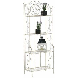 Clp Estantería de Hierro Plegable Arona Crema antiguo