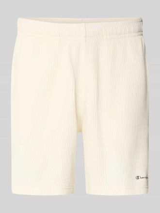 Champion Shorts mit Strukturmuster und elastischem Bund in Offwhite, Gr&ouml;&szlig;e XXL