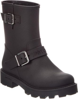 Jimmy Choo London Biker Rubber Rain Boot