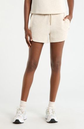 Lord & Taylor Dreamweave Retro Shorts in Heather Brown Rice at Nordstrom, Size X-Small