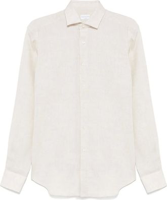 Xacus Camicia in lino - Toni neutri