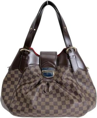 Louis Vuitton Tweedehands Canvas Louis Vuitton tassen - Dames - Vintage Schoudertas - Bruin - ONE Size - Vintage