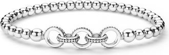 Lagos 5-Ring Stretch Bracelet in Silver at Nordstrom