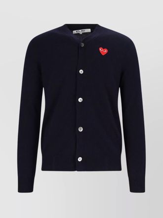 Comme Des Gar&ccedil;ons ribbed cuff and hem crewneck top