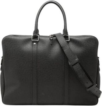 Louis Vuitton Pre-owned Business Bag - Heren - Vintage Handtas - Zwart - ONE Size - Leer - Vintage