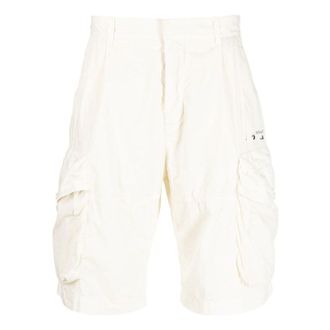Off-white Mens Off-White Solid Color Casual Shorts White OMCB047R21FAB0017210