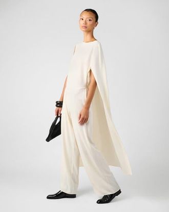 WeWoreWhat Draped Dolman Sleeve Jumpsuit in Ivory at Nordstrom, Size Xx-Small