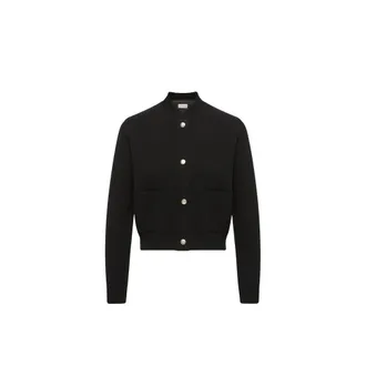 Moncler Moncler Wool & Cashmere Blend Padded Cardigan, Women, Black, Size: Xs