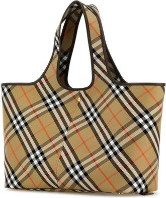 Burberry Womens Tote Beige Cotton