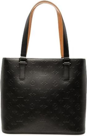 Louis Vuitton Pre-owned Monogram Mat Stockton - Dames - Vintage Shopper - Zwart - ONE Size - Leer - Vintage