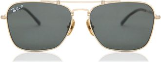 Ray-Ban RB8136M Polarized 9143 Mens Sunglasses Gold Size 58
