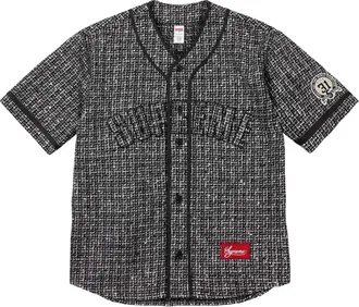 SUPREME Camicia stile baseball - Nero