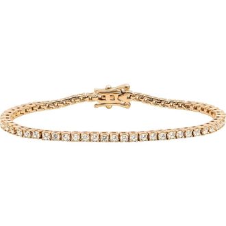 Made by Mary CZ Prong Set Tennis Bracelet in Gold at Nordstrom, Size 7