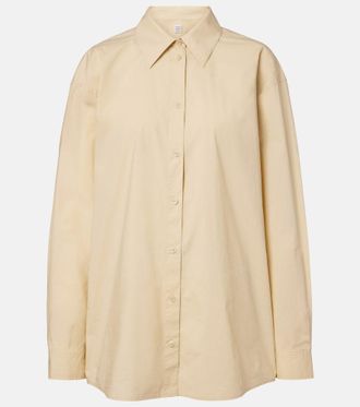 Toteme Oversized cotton poplin shirt