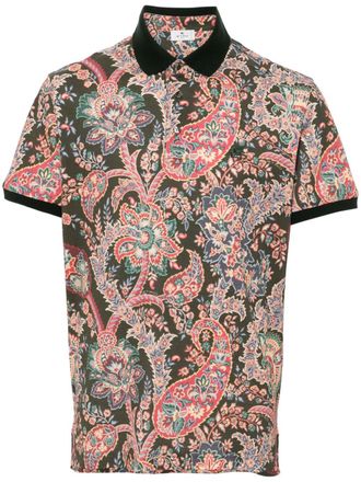 Etro paisley-print polo shirt - Green