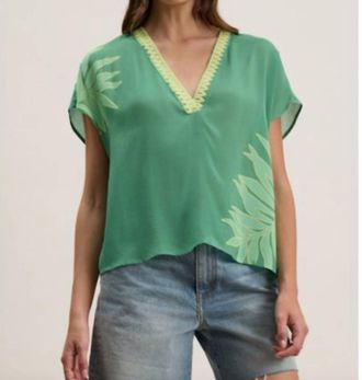 Velvet Naomi Top In Green