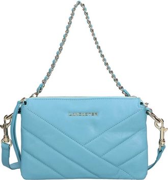 Lancaster Zachte Matelass&eacute; Schoudertas - Dames - Schoudertassen - Blauw - ONE Size - Leer - Tassen