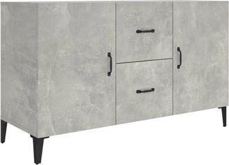 vidaXL Sideboard Concrete Grey 100x36x60 cm Engineered Wood Vidaxl