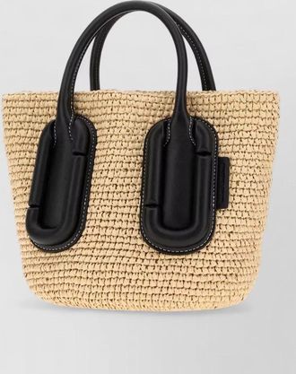 Marc Jacobs the small tote bag straw tote bag