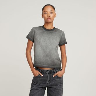 G-Star Overdyed Micro Boxy Top - Zwart - Dames