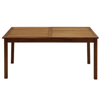 Miliboo Miliboo - Mesa De Jard&iacute;n Extensible De Madera Maciza 160-210 Cm Mayel