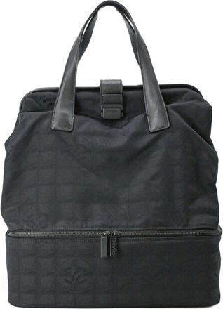 Chanel Black New Travel Line Boston Bag (Pre-Owned)
